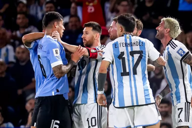 Hasil pertandingan Argentina vs Uruguay 