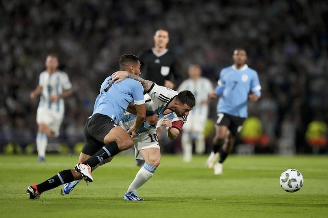 Hasil pertandingan Argentina vs Uruguay